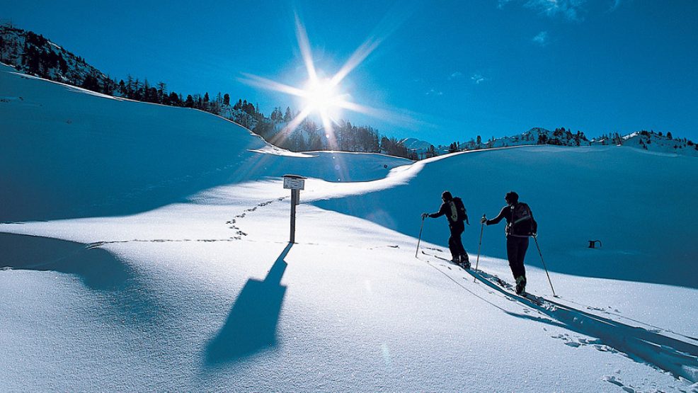 Winterwandern mit Schneeschuhen in Südtirol